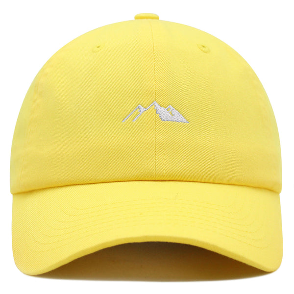 Mountain Premium Dad Hat Embroidered Baseball Cap Snowy