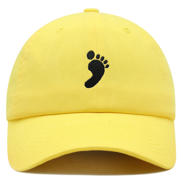 Footprint Premium Dad Hat Embroidered Baseball Cap Feet