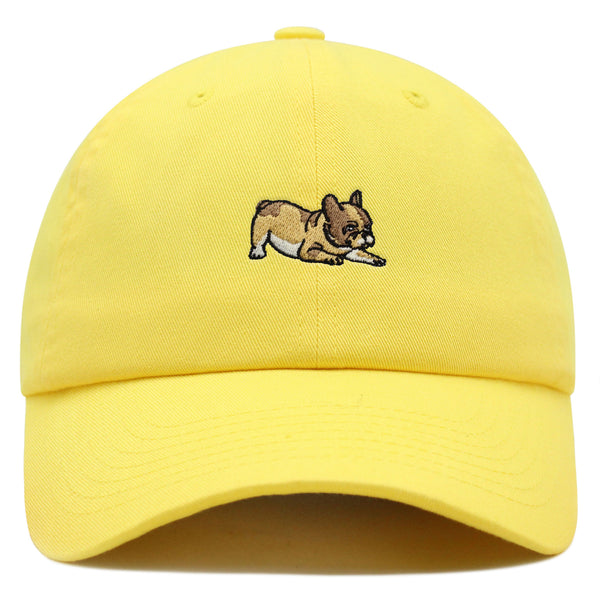 French Bulldog Premium Dad Hat Embroidered Baseball Cap Dog Puppy