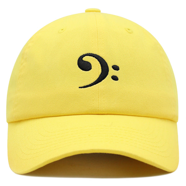 Bass Clef Premium Dad Hat Embroidered Baseball Cap Music Symbol