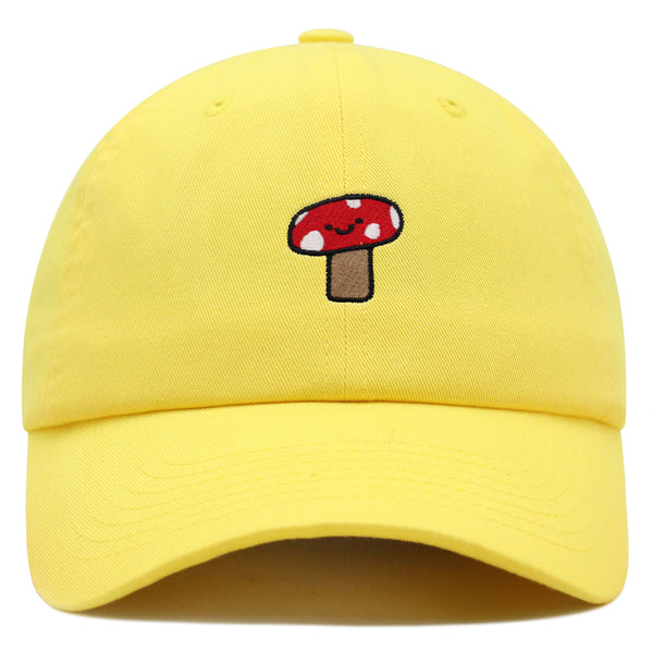 Mushroom Premium Dad Hat Embroidered Baseball Cap Cute