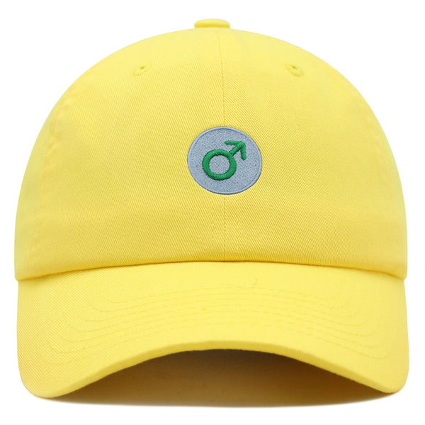 Male Gender Sign Premium Dad Hat Embroidered Baseball Cap Symbol