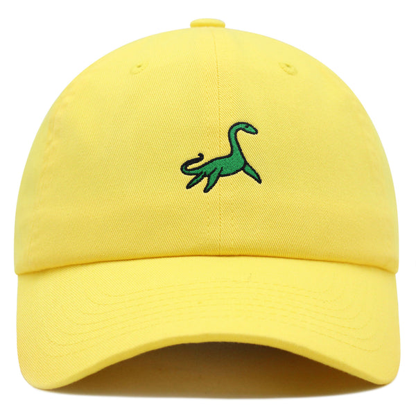 Elasmosaurus Dinosaur  Premium Dad Hat Embroidered Baseball Cap Green