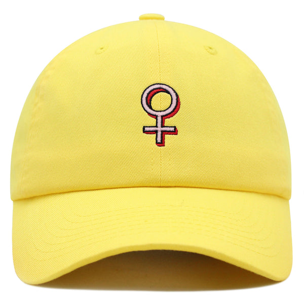 Female Gender Symbol Premium Dad Hat Embroidered Baseball Cap Tattoo