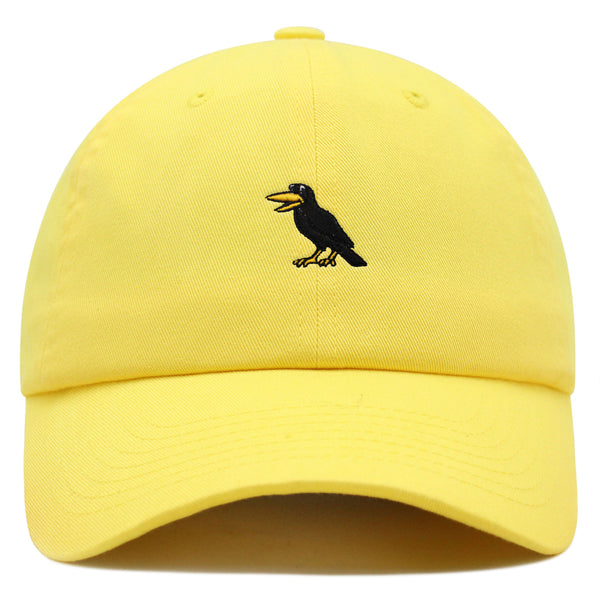 Crow Premium Dad Hat Embroidered Baseball Cap Bird