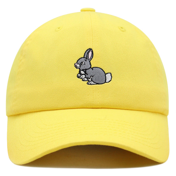 Rabbit Premium Dad Hat Embroidered Baseball Cap Cute