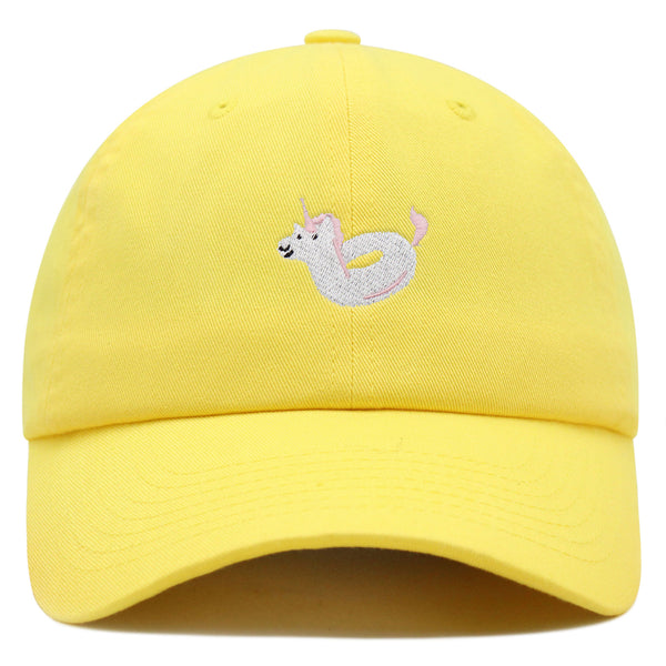 Unicorn Floaty Premium Dad Hat Embroidered Baseball Cap Swim