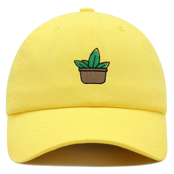 Aloe Plant Premium Dad Hat Embroidered Baseball Cap Pot