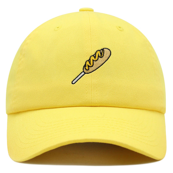 Corndog Premium Dad Hat Embroidered Baseball Cap Foodie