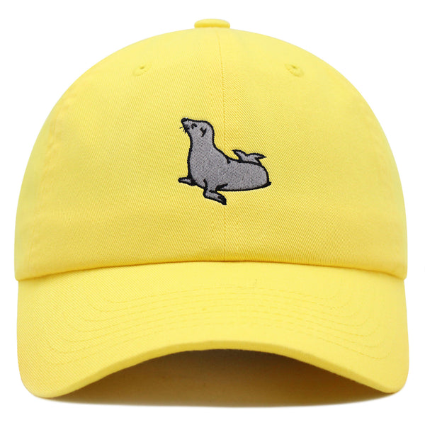 Seal Premium Dad Hat Embroidered Baseball Cap Fishing Pier