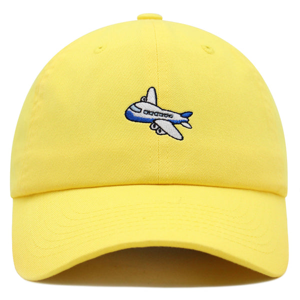 Airplane Premium Dad Hat Embroidered Baseball Cap Cute