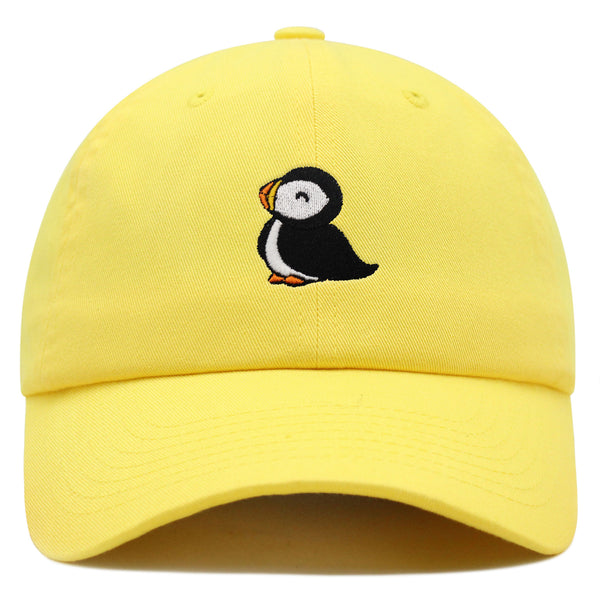 Puffin Premium Dad Hat Embroidered Baseball Cap Cute Bird