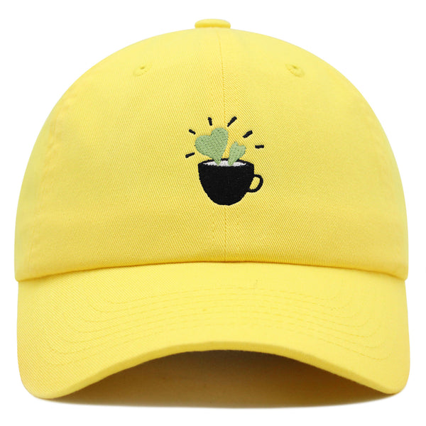 Plant in Mug Premium Dad Hat Embroidered Baseball Cap Plant