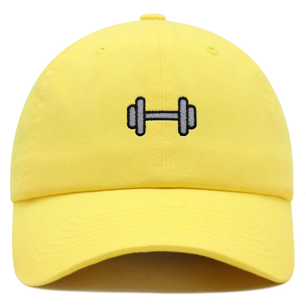 Dumbbell Premium Dad Hat Embroidered Baseball Cap Gym