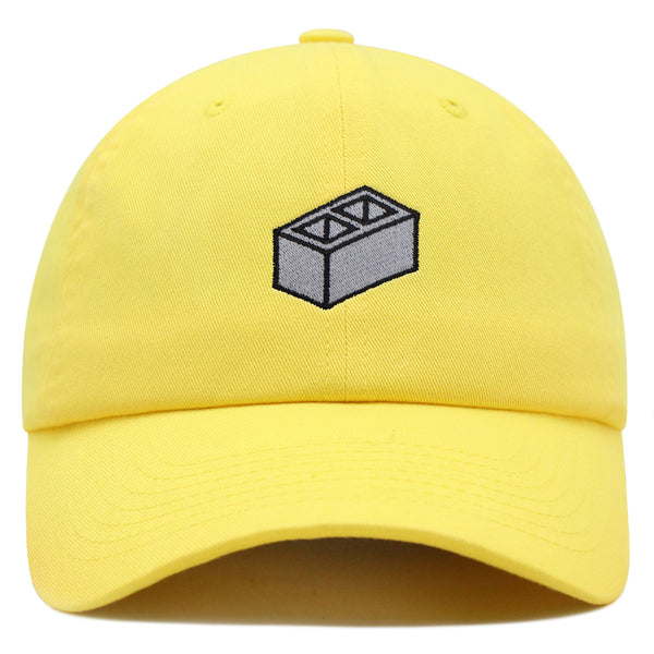 Cinder Block Premium Dad Hat Embroidered Baseball Cap Construction