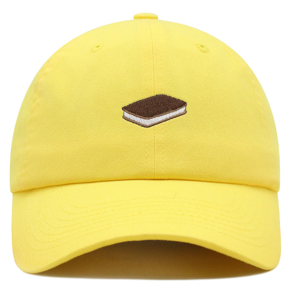 Ice Cream Sandwich Premium Dad Hat Embroidered Baseball Cap Foodie