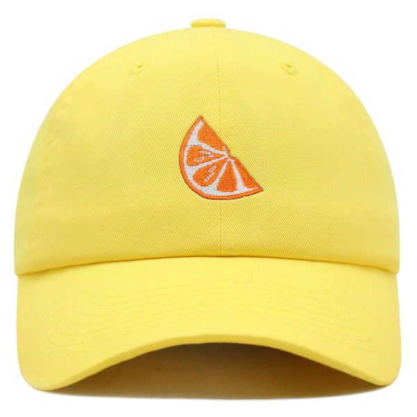 Orange Slice Premium Dad Hat Embroidered Baseball Cap Fruit