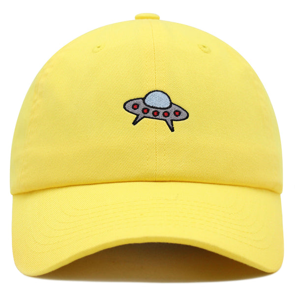 Flying Saucer UFO Premium Dad Hat Embroidered Baseball Cap Space Alien