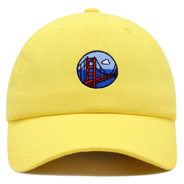 San Francisco Bridge Premium Dad Hat Embroidered Baseball Cap Travel Logo