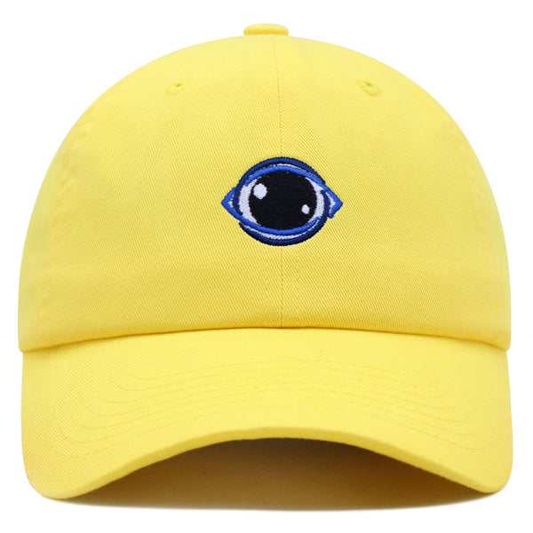 Eyeball Premium Dad Hat Embroidered Baseball Cap Vision Logo