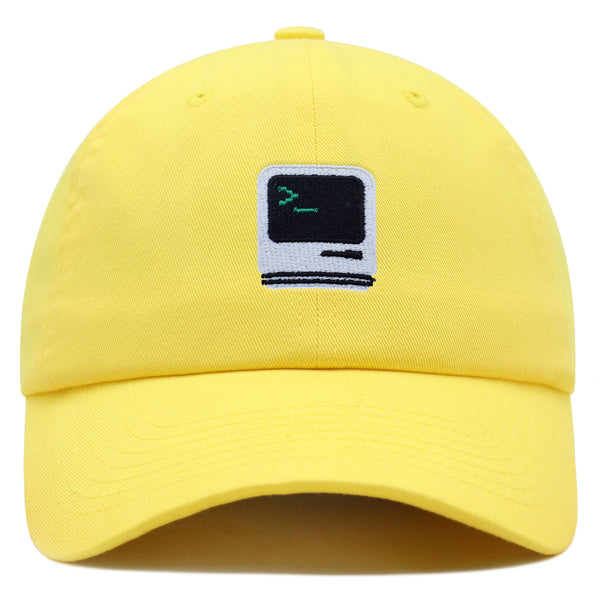 Vintage Computer Premium Dad Hat Embroidered Baseball Cap Old School