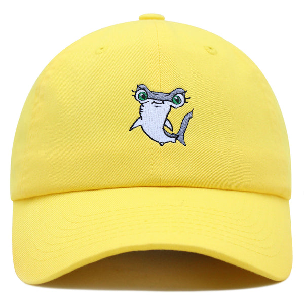 Hammerhead Shark Premium Dad Hat Embroidered Baseball Cap Cute Fish