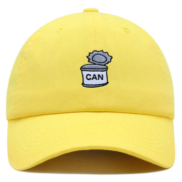 Tin Can Plant Premium Dad Hat Embroidered Baseball Cap Funny Empty Can