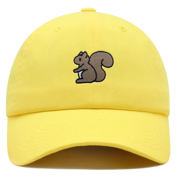 Cute Squirrel Premium Dad Hat Embroidered Baseball Cap Squirrel Hug