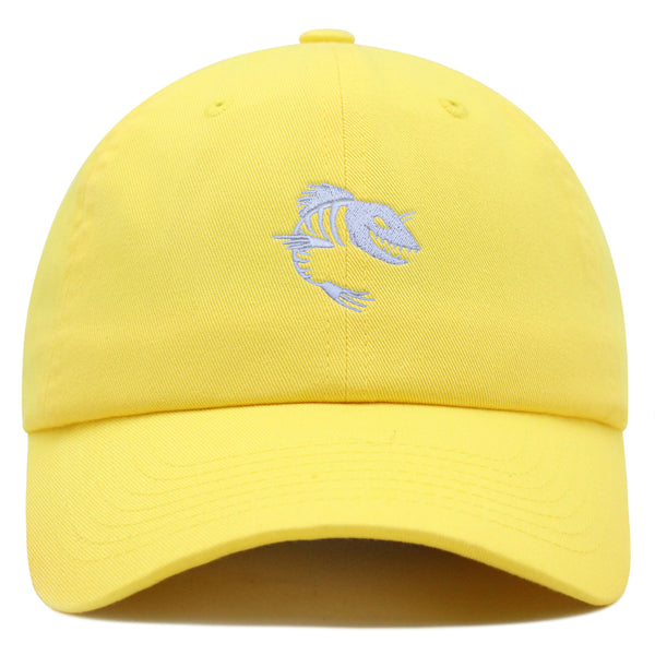 Fish Bone Premium Dad Hat Embroidered Cotton Baseball Cap Tattoo