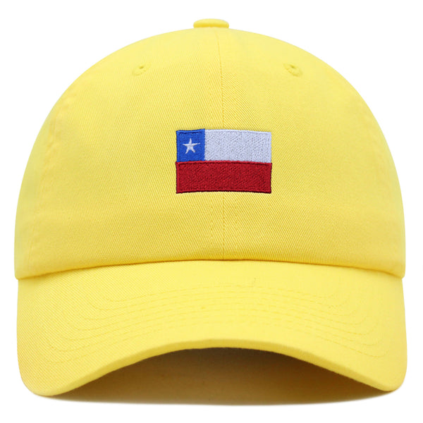 Chile Flag Premium Dad Hat Embroidered Cotton Baseball Cap Country Flag Series