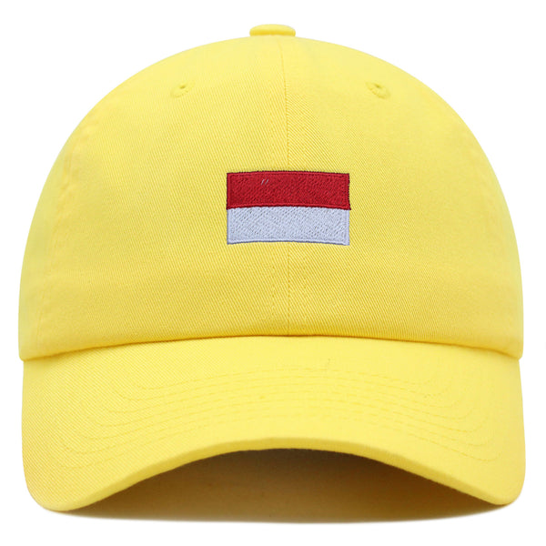 Indonesia Flag Premium Dad Hat Embroidered Cotton Baseball Cap Country Flag Series