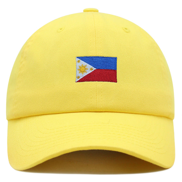 Philippines Flag Premium Dad Hat Embroidered Cotton Baseball Cap Country Flag Series