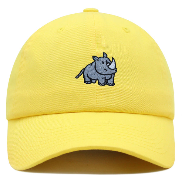 Rhino Premium Dad Hat Embroidered Cotton Baseball Cap