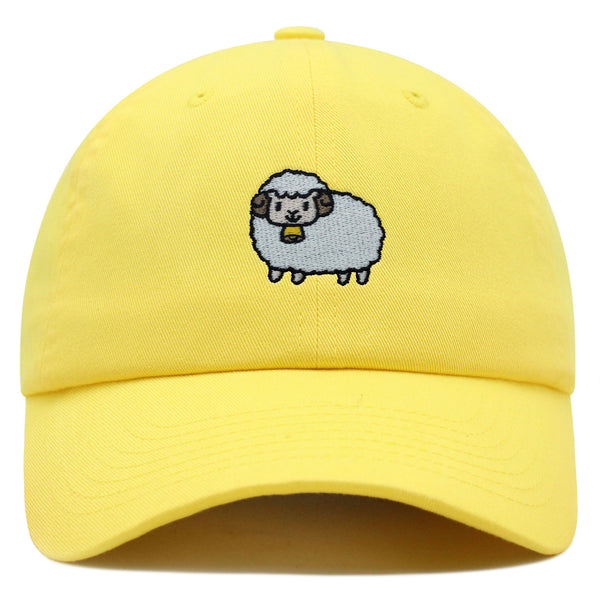 Cute Sheep Premium Dad Hat Embroidered Cotton Baseball Cap