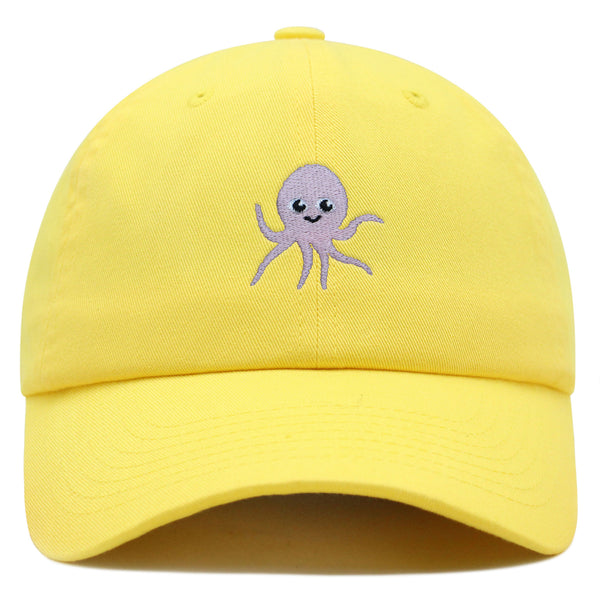 Cute Octopus Premium Dad Hat Embroidered Cotton Baseball Cap