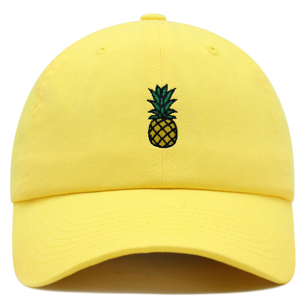 Cartoon Pineapple Premium Dad Hat Embroidered Cotton Baseball Cap