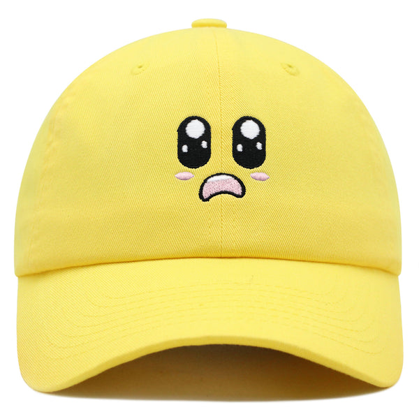 Cartoon Cute Face Premium Dad Hat Embroidered Cotton Baseball Cap Animation