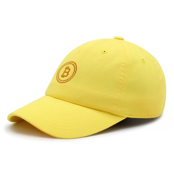 Bitcoin Premium Dad Hat Embroidered Baseball Cap Cryptocurrency