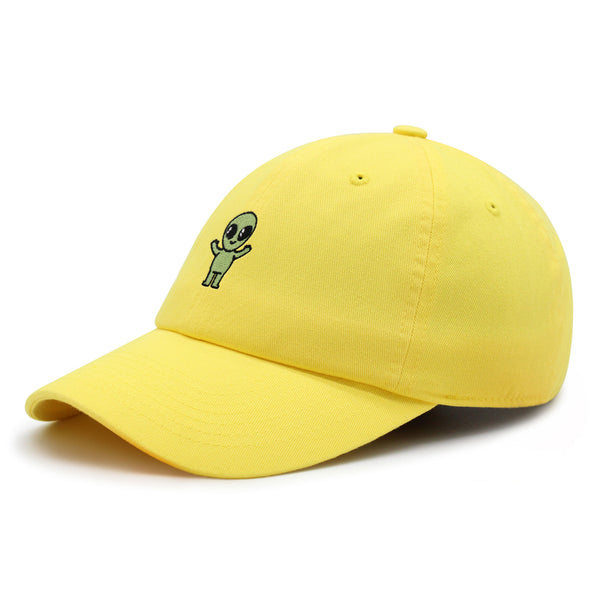 Cute Alien Premium Dad Hat Embroidered Cotton Baseball Cap Funny Space