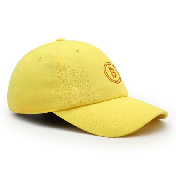 Bitcoin Premium Dad Hat Embroidered Baseball Cap Cryptocurrency