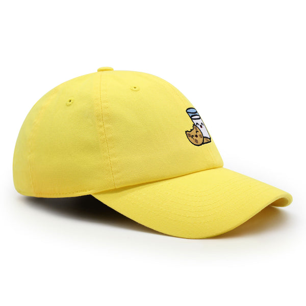 Milk and Cookie Premium Dad Hat Embroidered Baseball Cap Snack