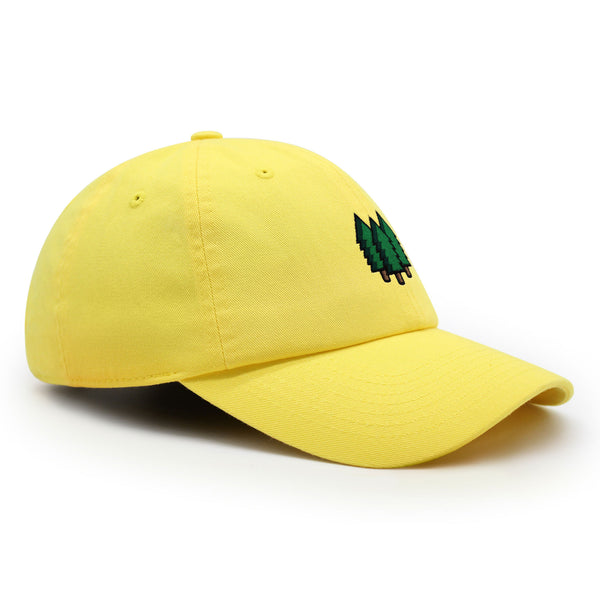 Trees Premium Dad Hat Embroidered Baseball Cap Forest Hiking