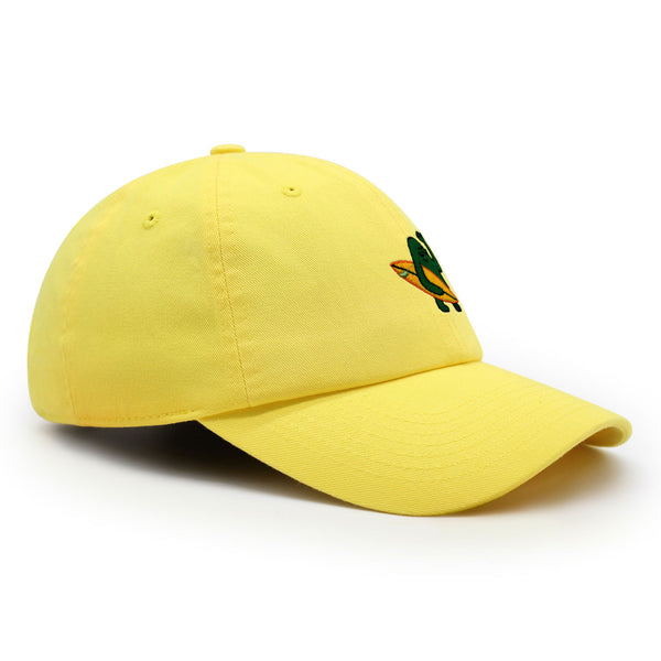 Hola Premium Dad Hat Embroidered Baseball Cap Surfing Green