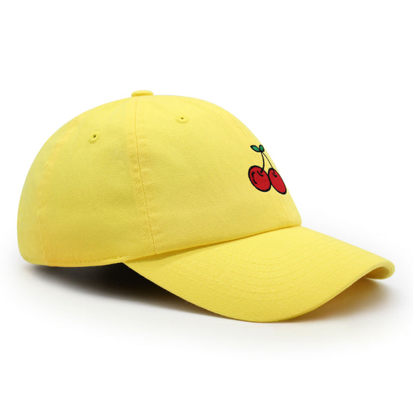 Cherries Premium Dad Hat Embroidered Baseball Cap Fruit